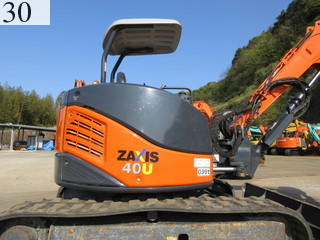 中古建設機械 中古 日立建機 HITACHI 油圧ショベル・バックホー ０．２－０．３立米 ZX40U-3