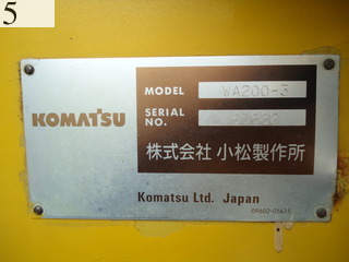 中古建設機械 中古 コマツ KOMATSU ホイール・ローダ １．０立米以上 WA200-3