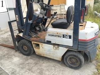 中古建設機械 中古 コマツ KOMATSU フォークリフト ガソリンエンジン FG14D-15