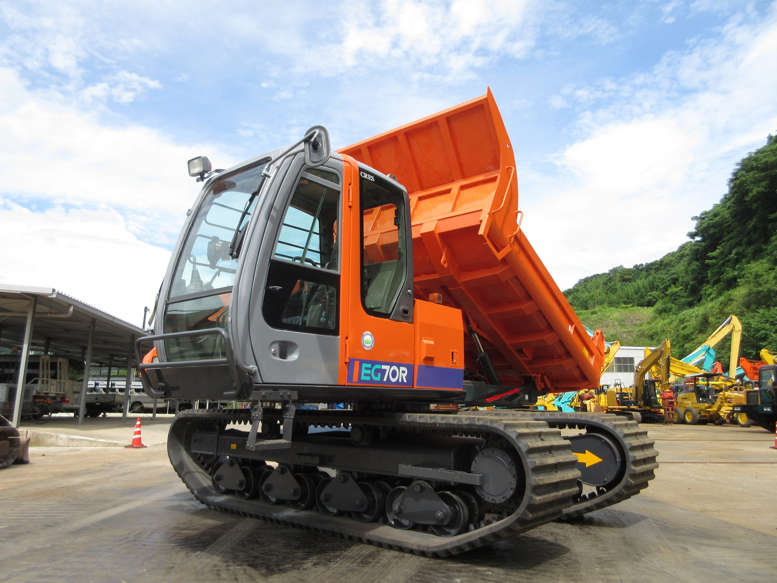 中古建設機械 中古 日立建機 HITACHI クローラ・キャリア クルクルキャリア・全旋回キャリアダンプ EG70R