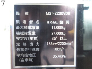 中古建設機械 中古 諸岡 MOROOKA クローラ・キャリア クルクルキャリア・全旋回キャリアダンプ MST-2200VDR