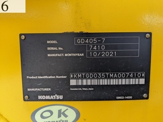 中古建設機械 中古 コマツ KOMATSU モーターグレーダー アーティキュレート式 GD405-7